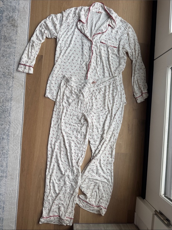 Eberjey Other - Eberjey Womens White Pajama Set with Pink Trim